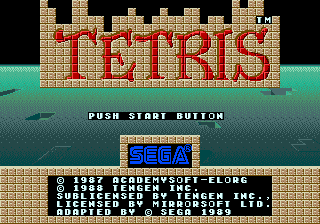 Tetris Redux (SEGA Genesis) Romhack