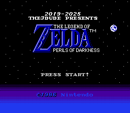 The Legend of Zelda - Perils of Darkness (Nintendo Entertainment System) Romhack