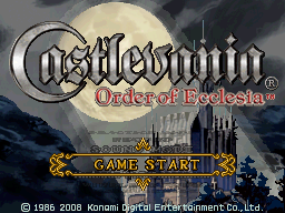 Castlevania: Order of Ecclesia Undub (Nintendo DS) Romhack