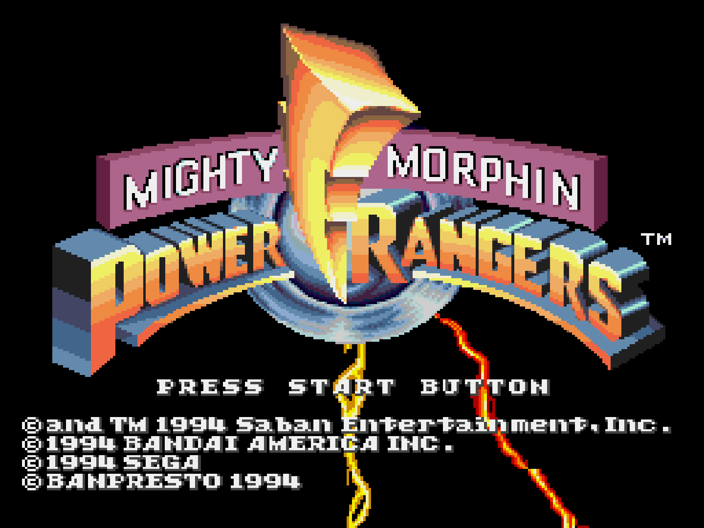 Mighty Morphin Power rangers - Green Ranger Unlocker (SEGA Genesis) Romhack