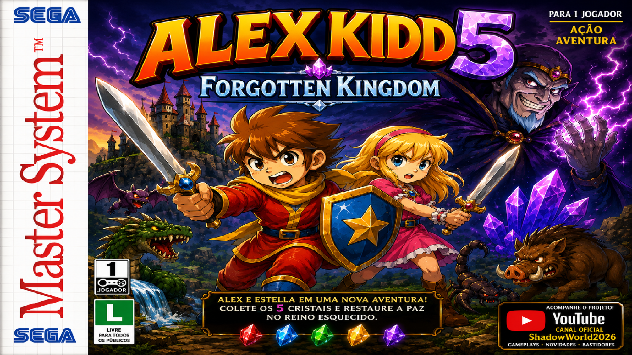Alex Kidd 5 - Forgotten Kingdom (SEGA Master System) Romhack