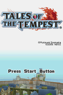 Tales of the Tempest (English Translation) Nintendo DS