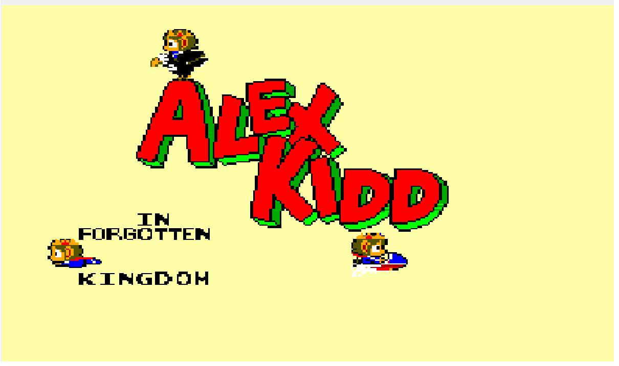 Alex Kidd 5 - Forgotten Kingdom (SEGA Master System) Romhack