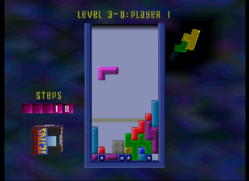 gameplay screenshot of The Next Tetris DLX